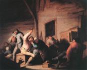 阿德里安 扬斯 范 奥斯塔德 : Carousing Peasants in a Tavern